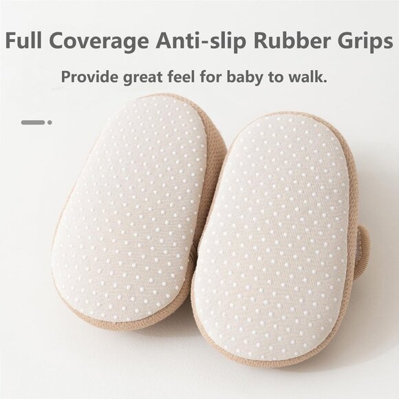 Newborn Infant Boys Girls Khaki Polyester Warm Soft Teady Bear Baby Booties - Picture 6 of 6